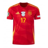 Fotbalové Dres Španělsko Nico Williams #17 Domácí ME 2024 Krátký Rukáv